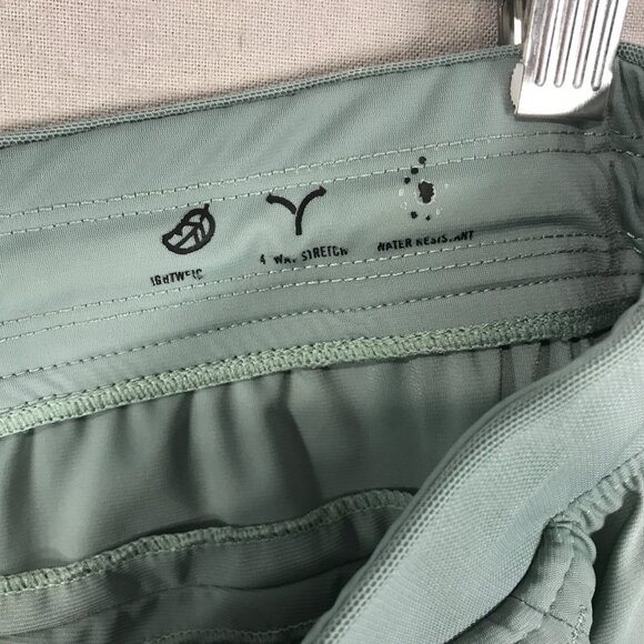 Kenneth Cole Active Shorts Men's Medium Green Tech Zip Stretch Water Resistant - Picture 4 of 13